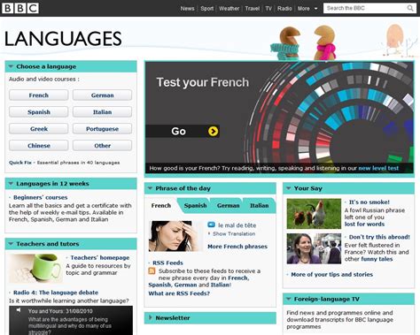 bbc in any language|bbc free language courses.